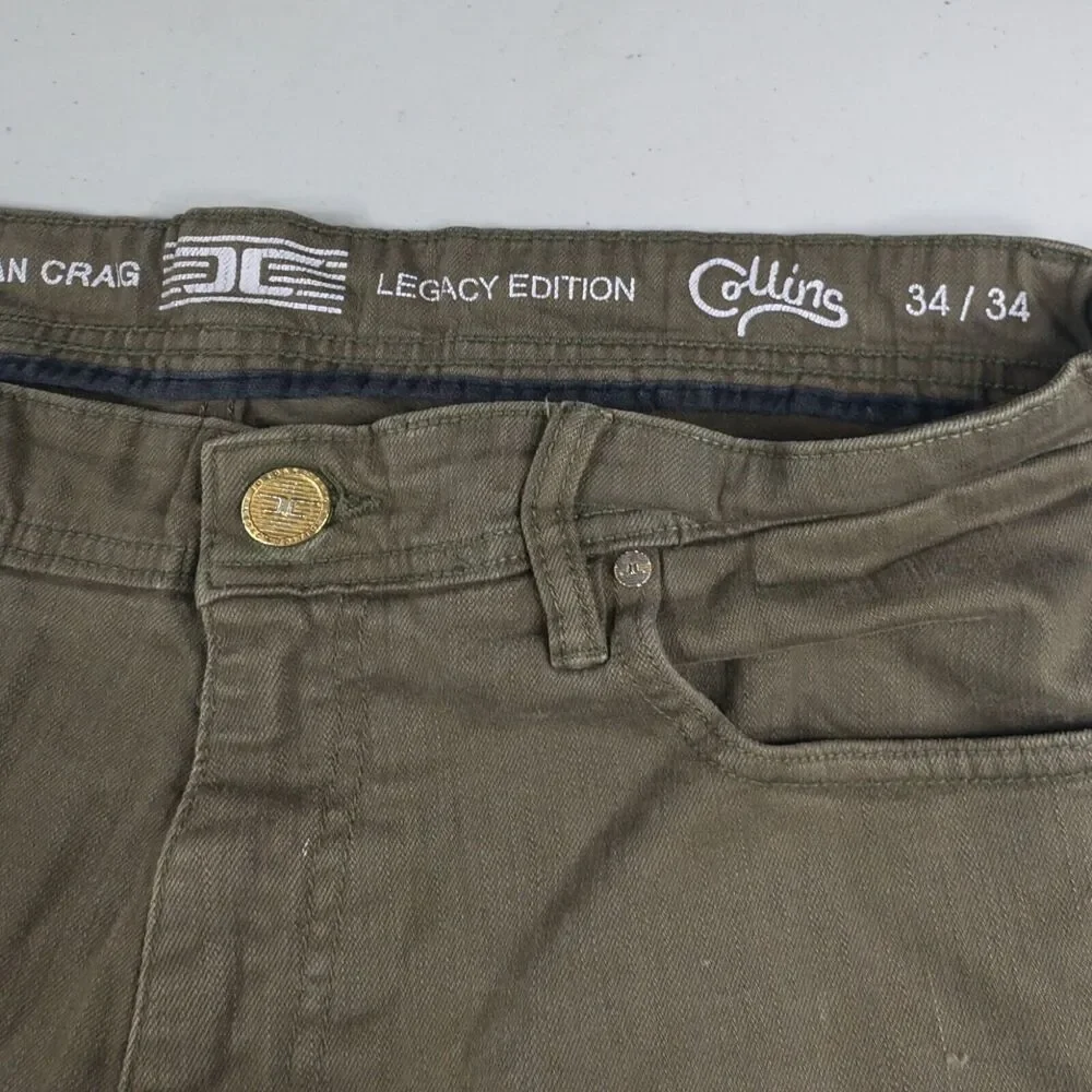 Jordan Craig Jeans Mens Size 34x32 Green Legacy Edition Collins Jeans